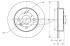 TOMEX Brzdový kotúč TX 70-23