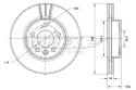 TOMEX Brzdový kotúč TX 70-54