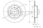 TOMEX Brzdový kotúč TX 70-81
