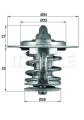 MAHLE ORIGINAL Termostat chladenia TX 84 77