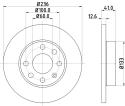 HELLA Brzdový kotúč 8DD 355 100-431