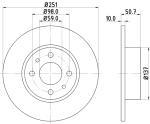 HELLA Brzdový kotúč 8DD 355 101-101