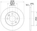 HELLA Brzdový kotúč 8DD 355 101-241