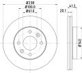 HELLA Brzdový kotúč 8DD 355 101-261