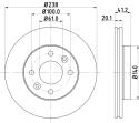 HELLA Brzdový kotúč 8DD 355 101-261