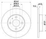 HELLA Brzdový kotúč 8DD 355 103-151