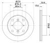 HELLA Brzdový kotúč 8DD 355 103-921