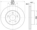 HELLA Brzdový kotúč 8DD 355 114-761