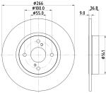 HELLA Brzdový kotúč 8DD 355 114-781