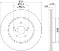HELLA Brzdový kotúč 8DD 355 114-981
