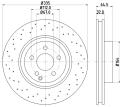 HELLA Brzdový kotúč 8DD 355 115-011