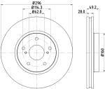 HELLA Brzdový kotúč 8DD 355 115-191