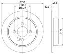 HELLA Brzdový kotúč 8DD 355 115-261