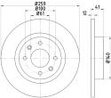 HELLA Brzdový kotúč 8DD 355 115-271