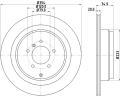 HELLA Brzdový kotúč 8DD 355 115-291