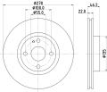 HELLA Brzdový kotúč 8DD 355 115-361
