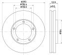 HELLA Brzdový kotúč 8DD 355 125-111