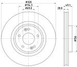 HELLA Brzdový kotúč 8DD 355 125-121