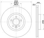 HELLA Brzdový kotúč 8DD 355 125-151