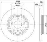 HELLA Brzdový kotúč 8DD 355 125-191