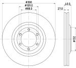HELLA Brzdový kotúč 8DD 355 125-231
