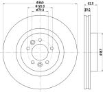 HELLA Brzdový kotúč 8DD 355 125-251