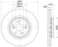 HELLA Brzdový kotúč 8DD 355 125-321