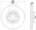 HELLA Brzdový kotúč 8DD 355 125-331