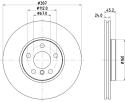 HELLA Brzdový kotúč 8DD 355 125-351