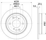 HELLA Brzdový kotúč 8DD 355 132-061