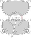A.B.S. Sada brzdových platničiek kotúčovej brzdy 36586/1