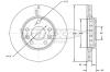 TOMEX Brzdový kotúč TX72-61