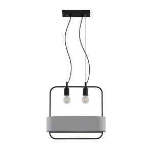 Lucande Teona závesná lampa s betónom, 2-pl.