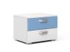 DREVONA03 Nočný stolík biely MICHAELA 09