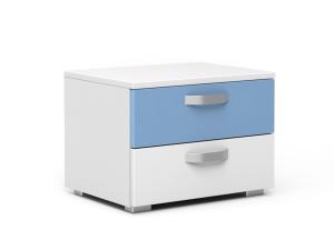 DREVONA03 Nočný stolík biely MICHAELA 09