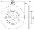 HELLA Brzdový kotúč 8DD 355 111-651