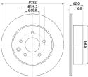 HELLA Brzdový kotúč 8DD 355 118-711