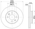 HELLA Brzdový kotúč 8DD 355 119-011