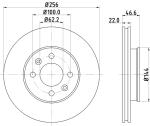 HELLA Brzdový kotúč 8DD 355 119-011