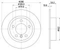 HELLA Brzdový kotúč 8DD 355 123-001