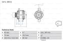 BOSCH Alternátor 0 986 082 330