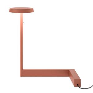 Vibia Flat stolná LED lampa výška 30 cm terakota
