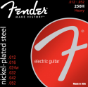 Fender Super 250 Guitar Strings, Nickel Plated Steel, Ball End, 250H Gauges .012
